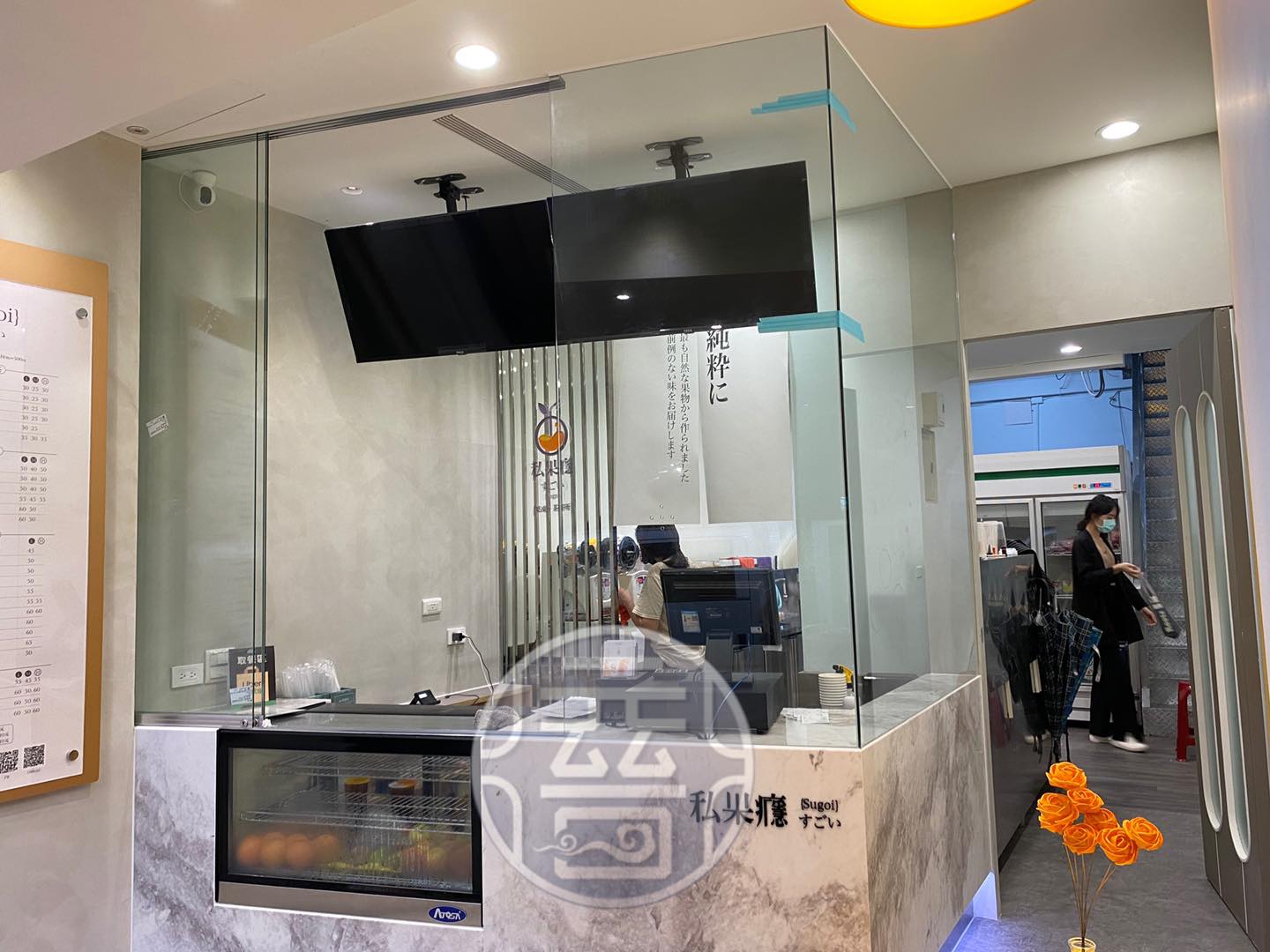 台中飲料店玻璃工程